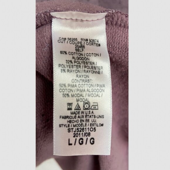 Splendid Comfy Purple Cotton Open Cardigan Size L - Picture 5 of 5